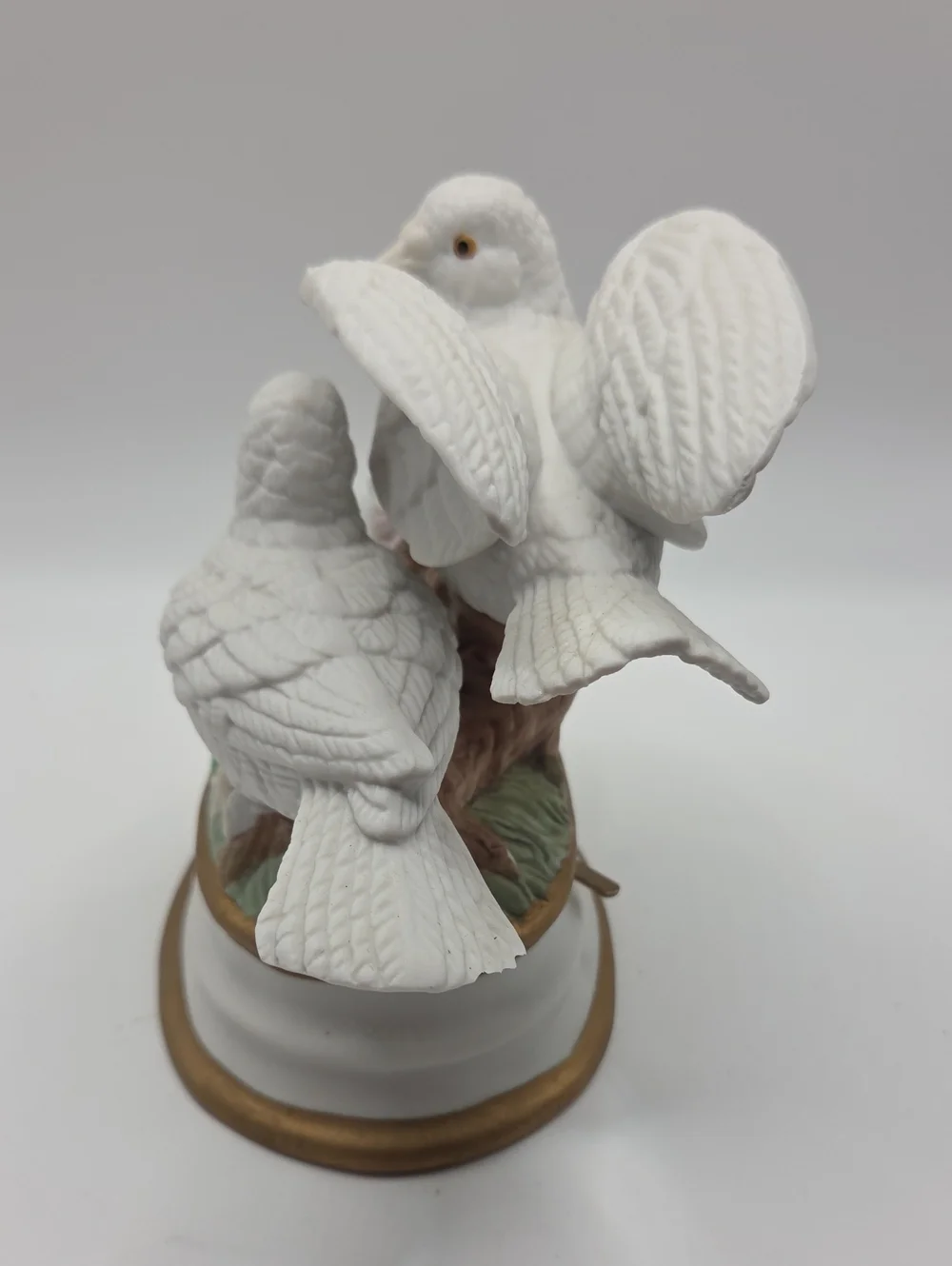 Musical Ceramic Dove Sculpture.  Vintage